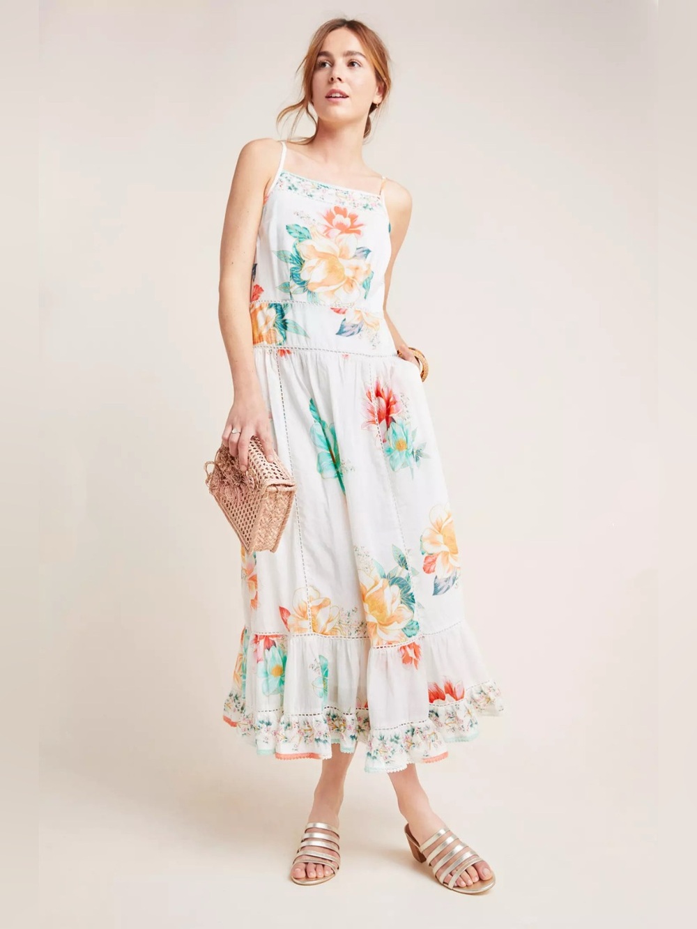 Farm Rio for Anthropologie Lantanas Maxi Dress